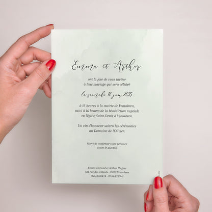 Faire-part Mariage Grand format rectangle L’Itinéraire du Bonheur photo N° 3