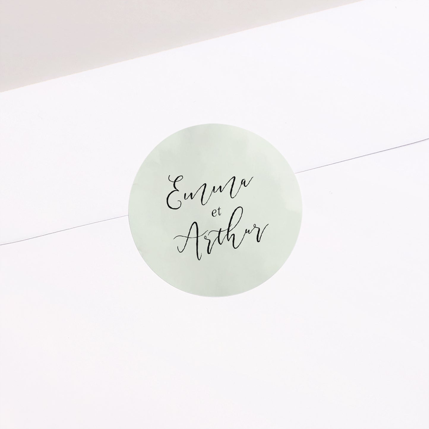 Sticker Mariage Rond L’Itinéraire du Bonheur photo N° 1