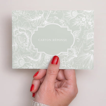 Carton réponse Mariage Paysage Jardin d’Élégance photo N° 3