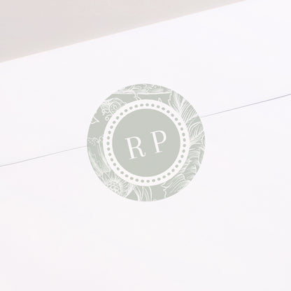 Sticker Mariage Rond Jardin d’Élégance photo N° 1