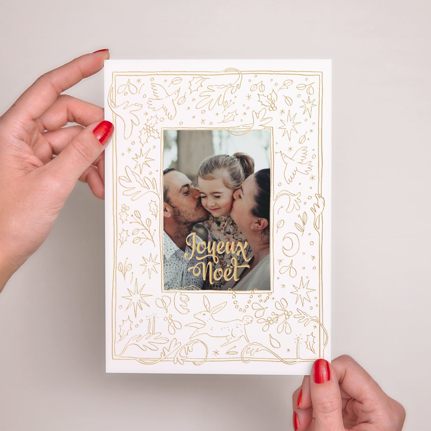 Carte de Noel Fin d'année Grand format rectangle Noël Précieux photo N° 2