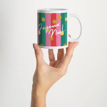 Mug Blanc Jolly Glitter photo N° 2