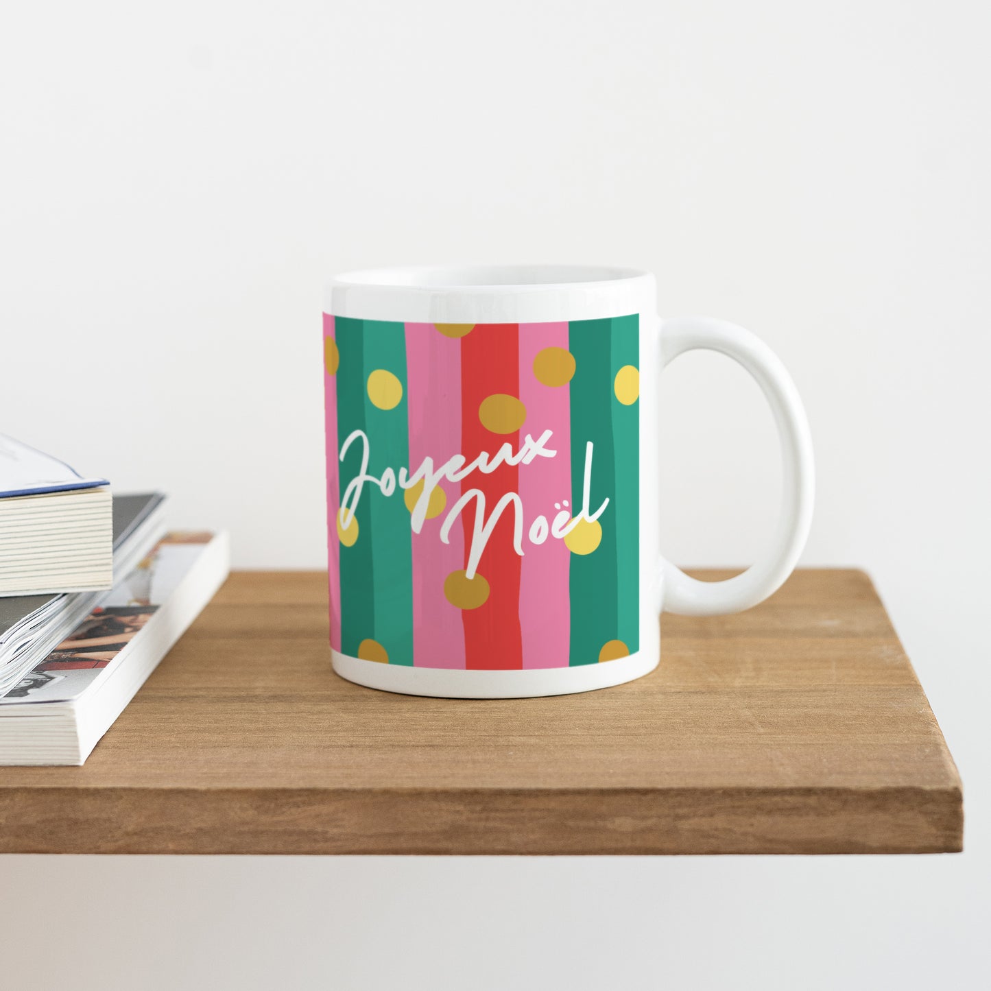 Mug Blanc Jolly Glitter photo N° 4