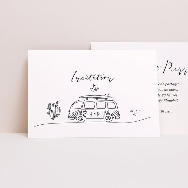 Invitations Mariage Paysage Le Plan du Bonheur photo