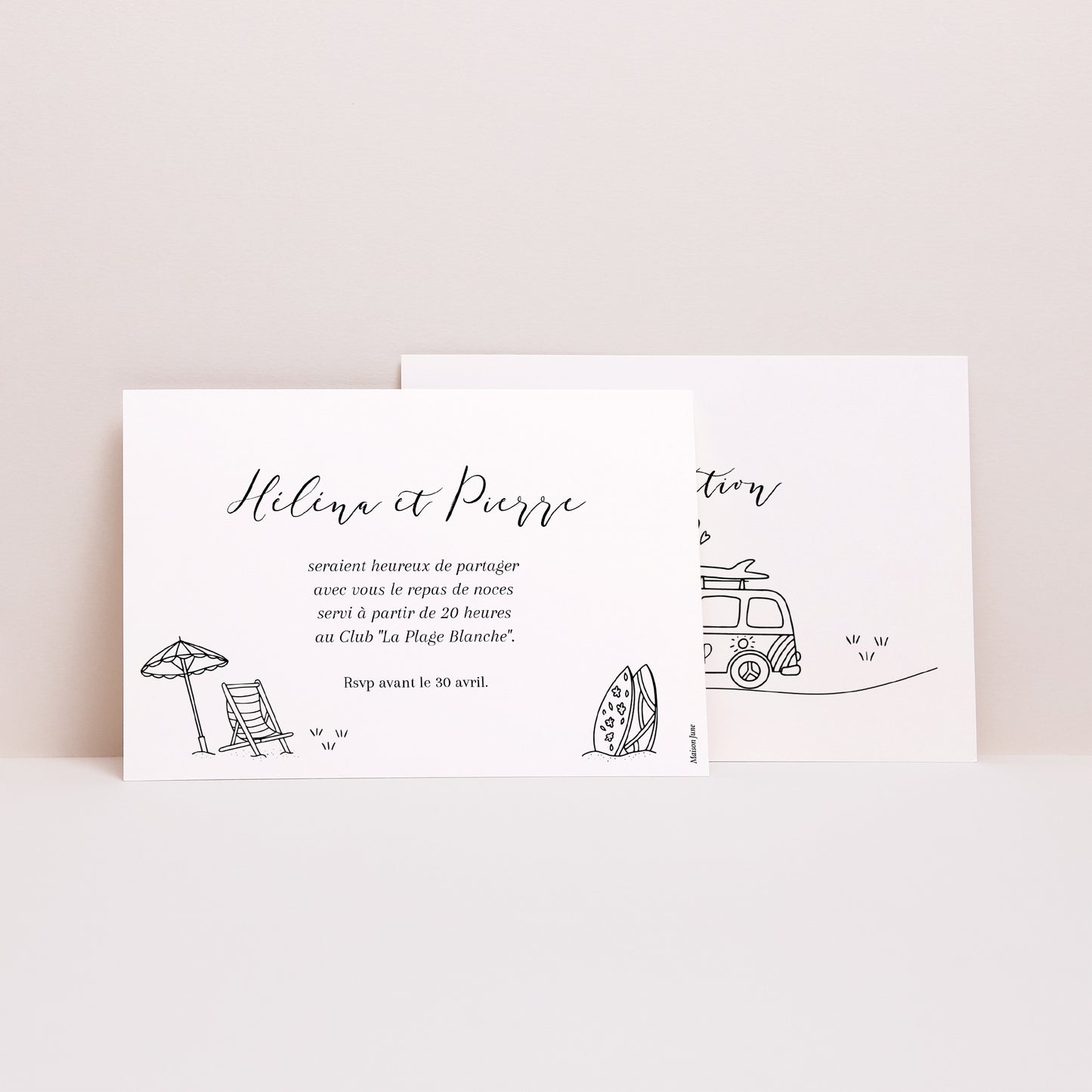 Invitations Mariage Paysage Le Plan du Bonheur photo N° 2