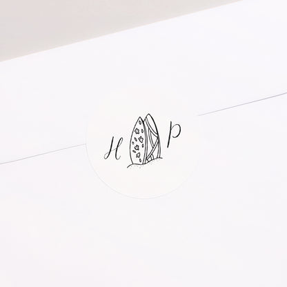 Sticker Mariage Rond Le Plan du Bonheur photo N° 1