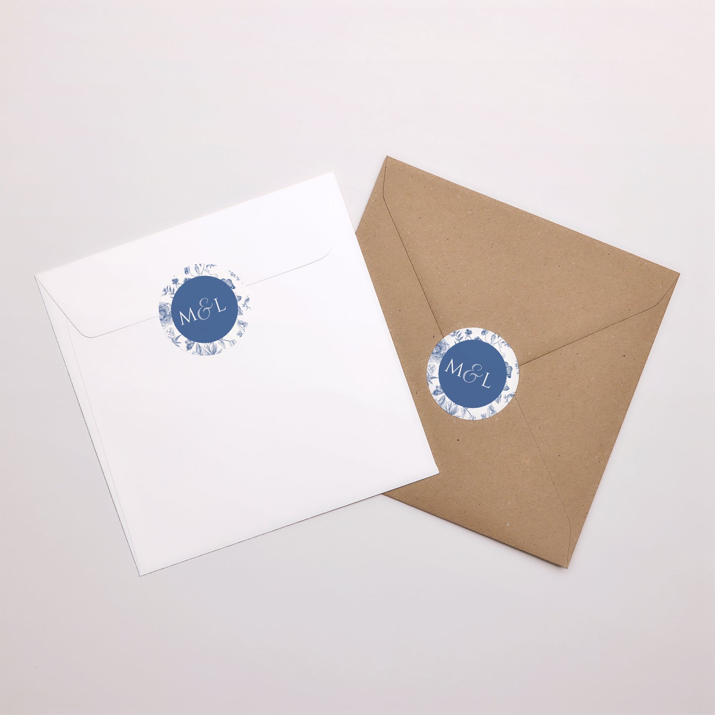 Sticker Mariage Rond Azur Botanica photo N° 3