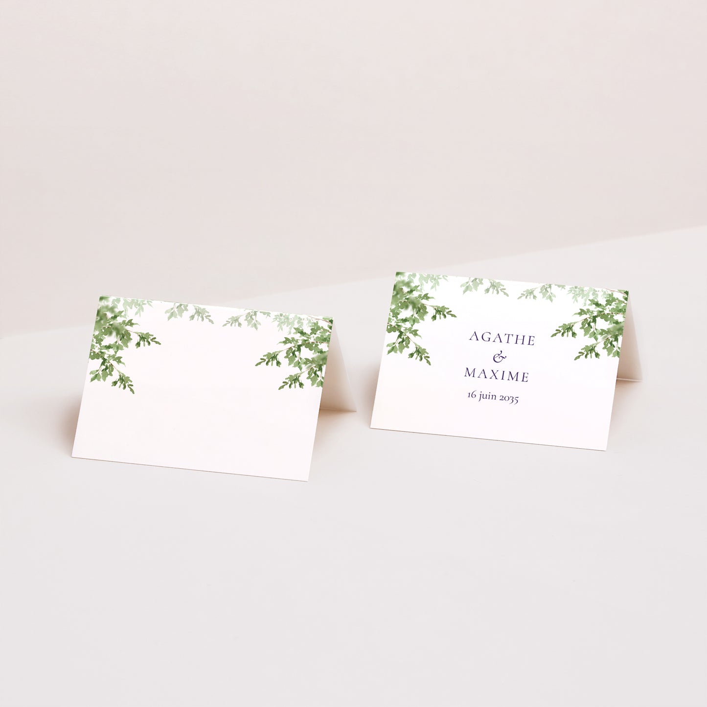 Marque-place Mariage 2 volets Le Domaine de nos cœurs photo N° 1