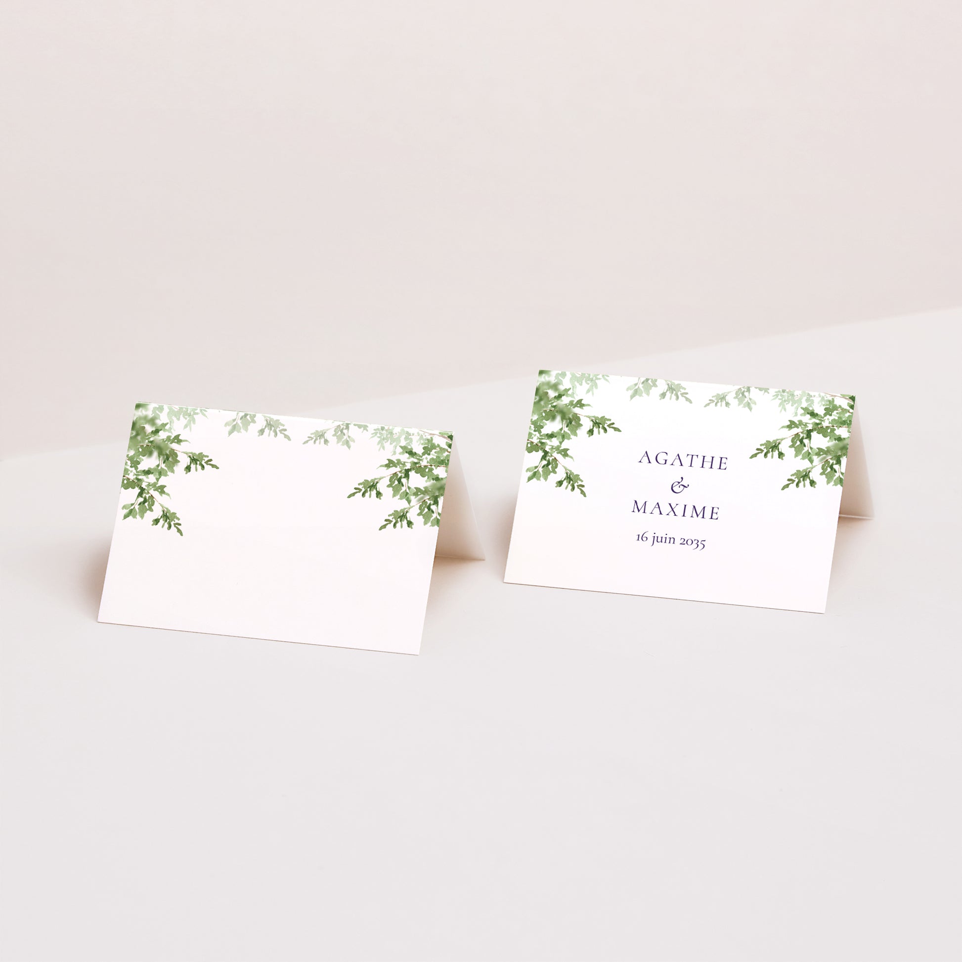 Marque-place Mariage 2 volets Le Domaine de nos cœurs photo N° 1