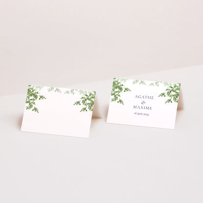 Marque-place Mariage 2 volets Le Domaine de nos cœurs photo N° 1