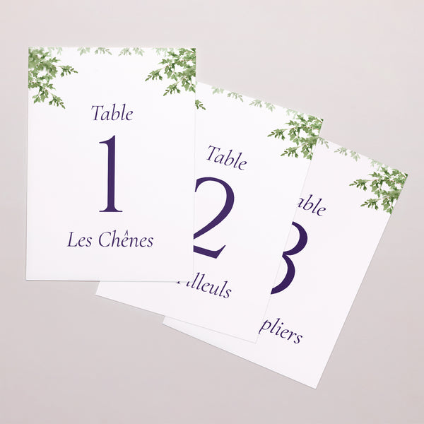 Marque table Mariage Rectangle Le Domaine de nos Cœurs photo