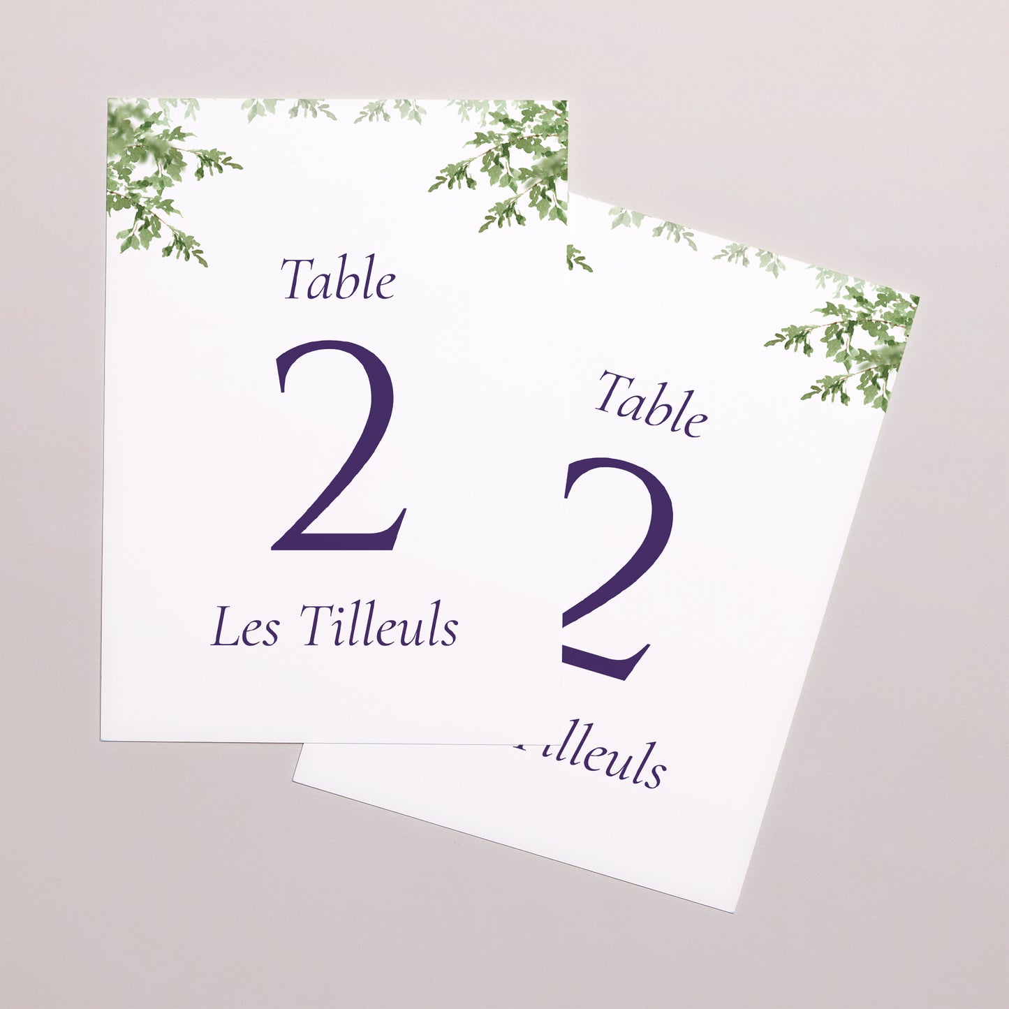 Marque table Mariage Rectangle Le Domaine de nos cœurs photo N° 2