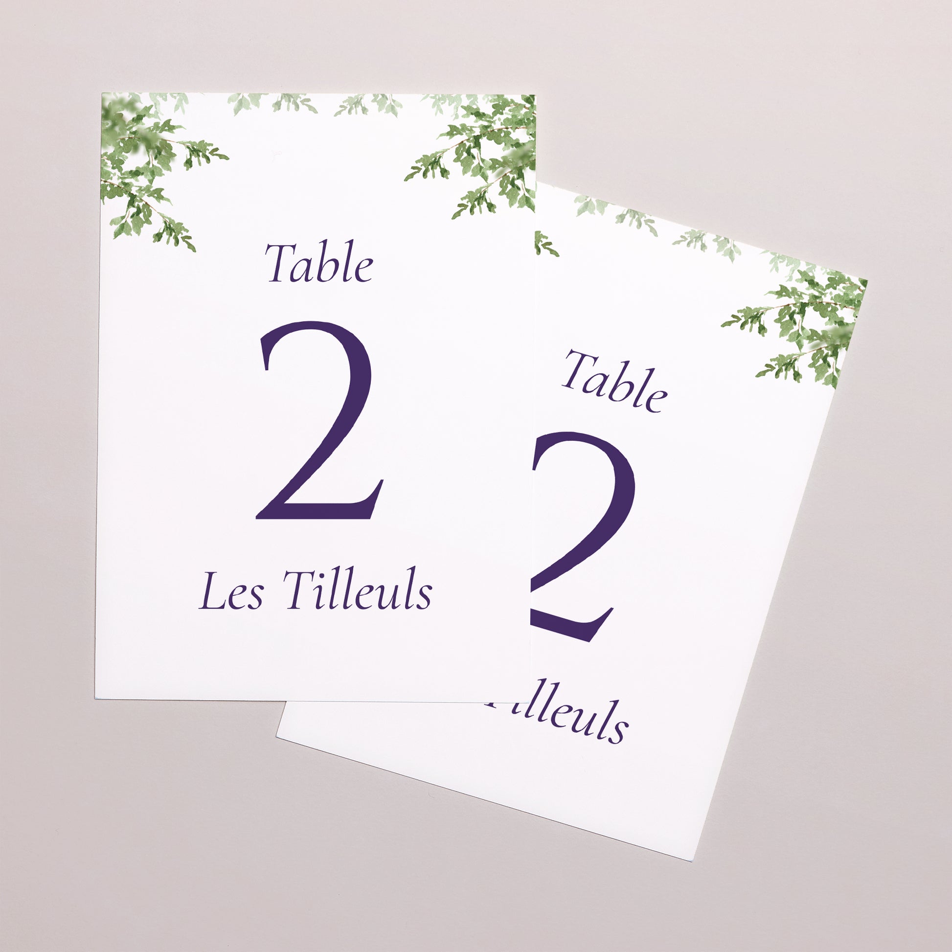 Marque table Mariage Rectangle Le Domaine de nos cœurs photo N° 2