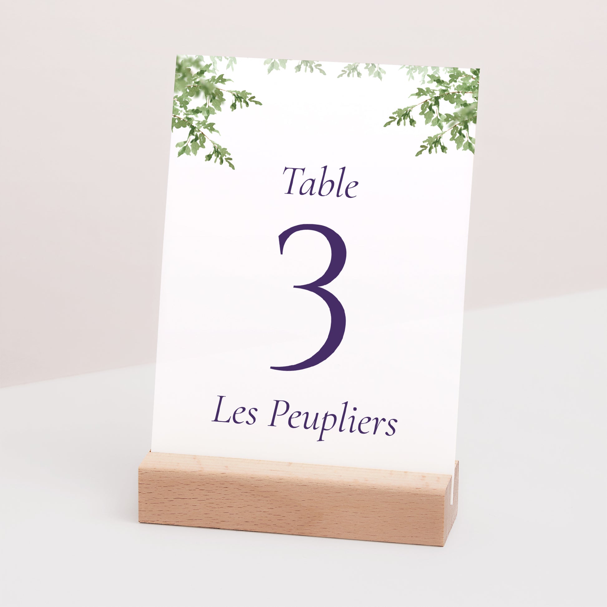 Marque table Mariage Rectangle Le Domaine de nos cœurs photo N° 3