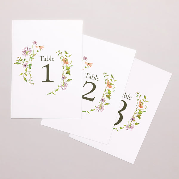 Marque table Mariage Rectangle La Promesse Fleurie photo