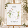 Panneau bienvenue Mariage Portrait 60 x 90 cm La Promesse Fleurie photo N° 1