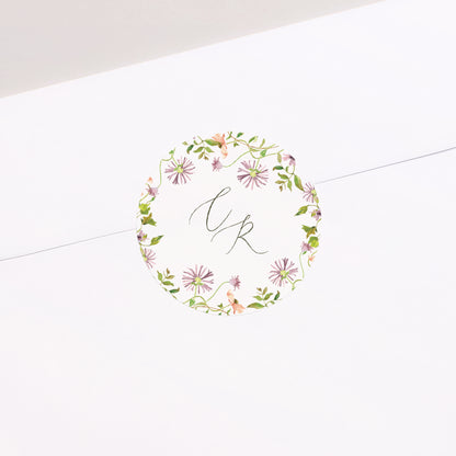 Sticker Mariage Rond La Promesse Fleurie photo N° 1