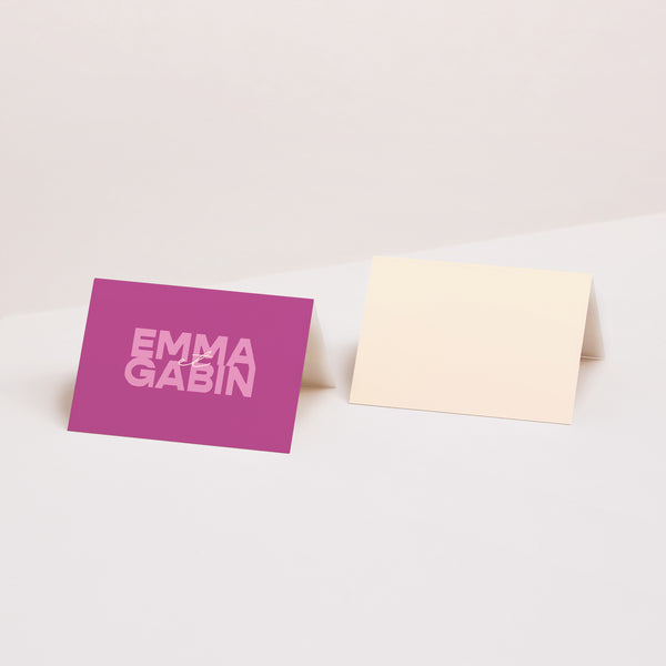 Marque-place Mariage 2 volets Color Mood photo