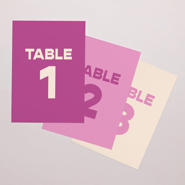 Marque table Mariage Rectangle Color Mood photo