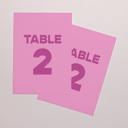 Marque table Mariage Rectangle Color Mood photo N° 2