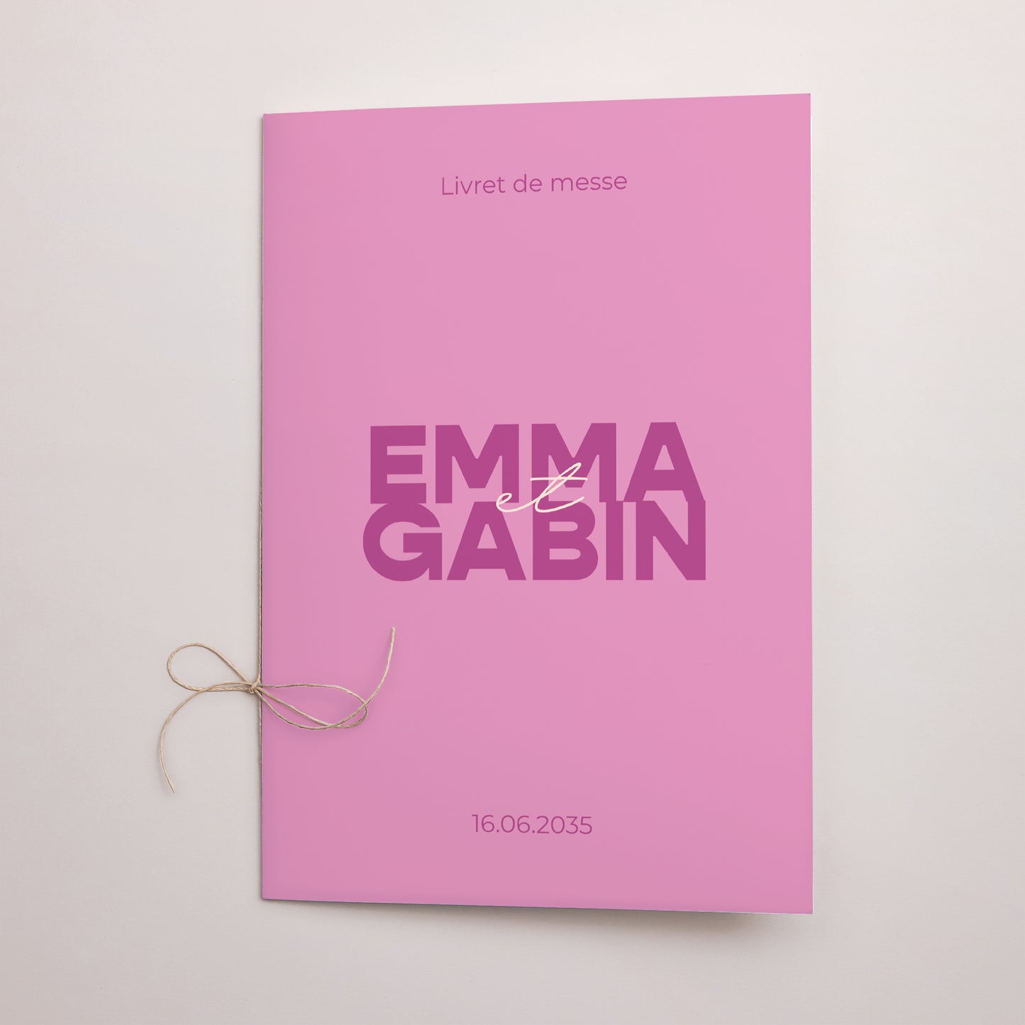 Livret de messe Mariage Double volet Color Mood photo N° 1