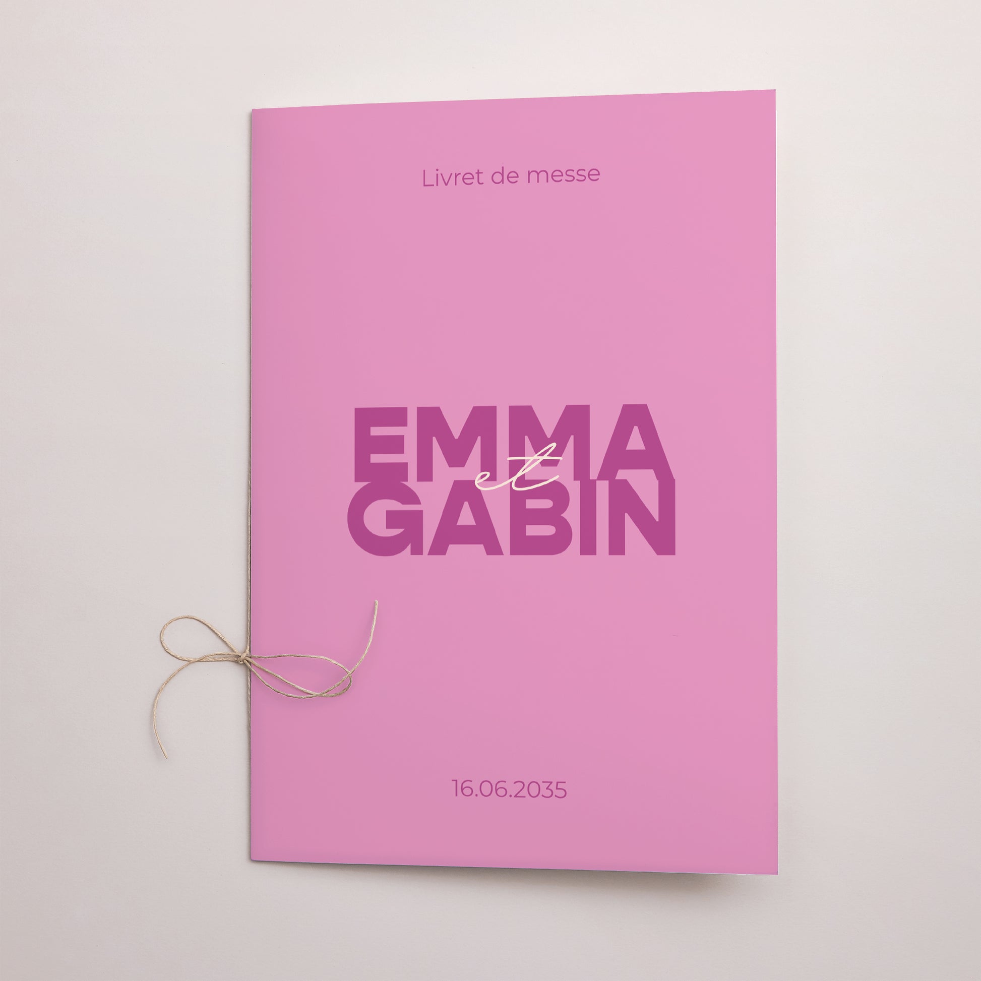 Livret de messe Mariage Double volet Color Mood photo N° 1