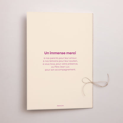 Livret de messe Mariage Double volet Color Mood photo N° 3