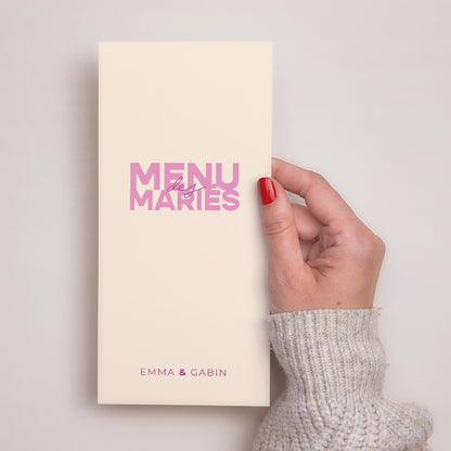 Menu Mariage Panoramique portrait Color Mood photo N° 2