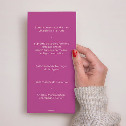 Menu Mariage Panoramique portrait Color Mood photo N° 3