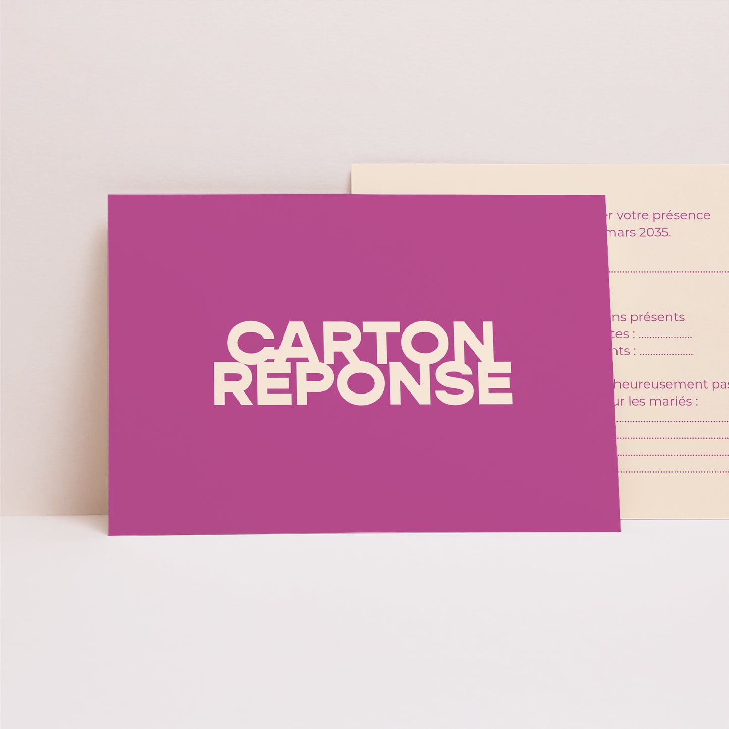 Carton réponse Mariage Paysage Color Mood photo N° 1