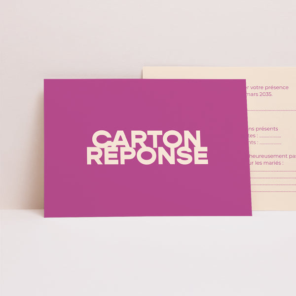 Carton réponse Mariage Paysage Color Mood photo
