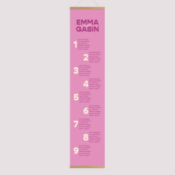 Plan de table Mariage Papier Color Mood photo