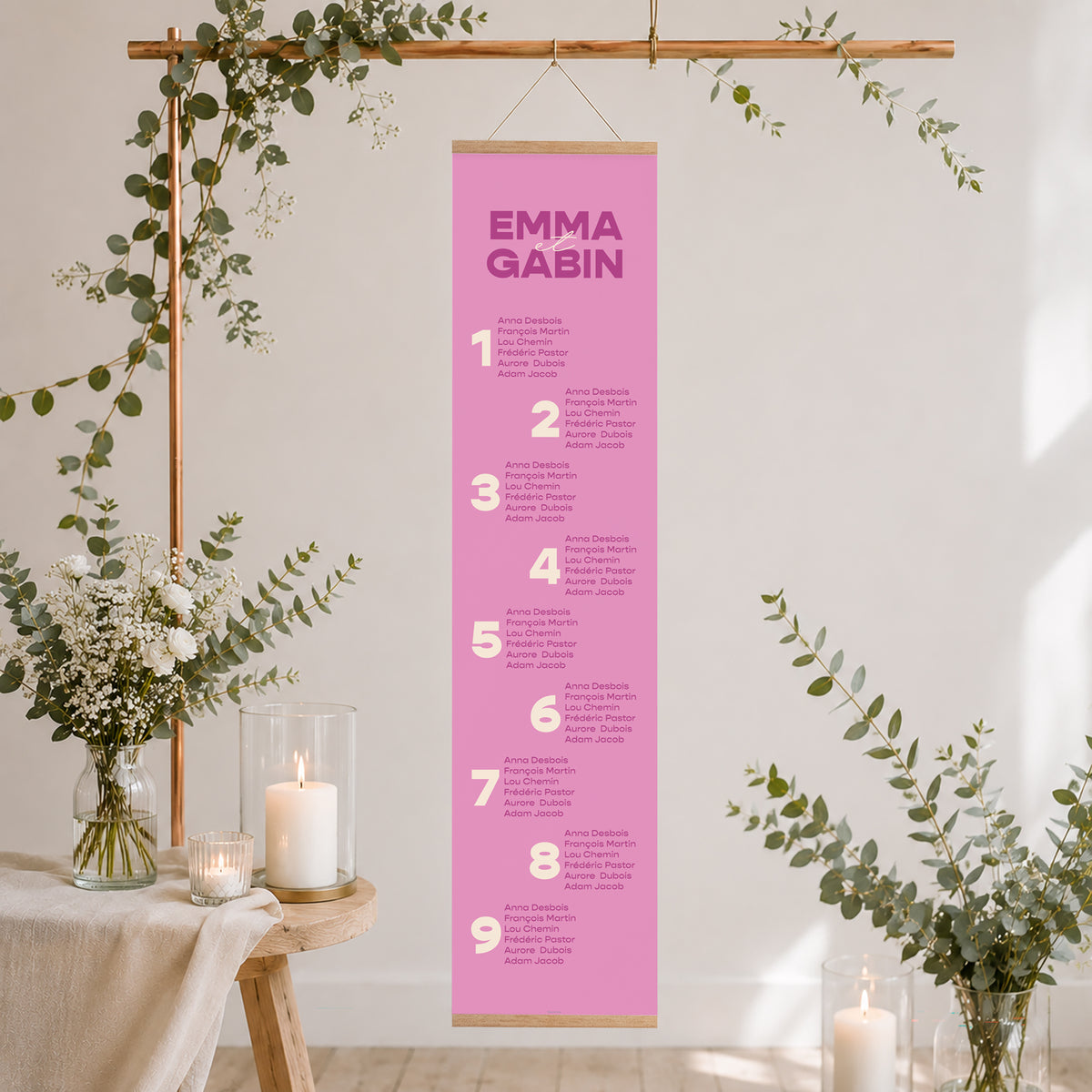 Plan de table Mariage Papier Color Mood photo N° 2