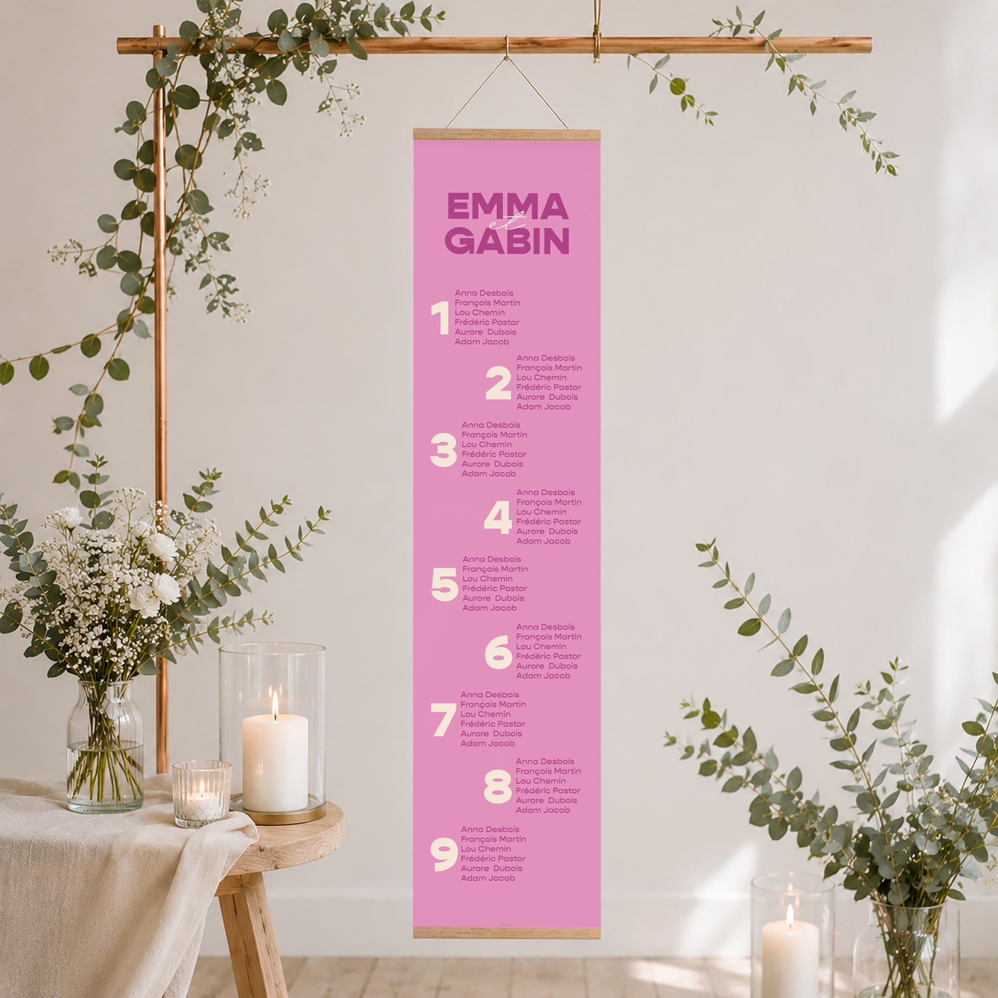 Plan de table Mariage Papier Color Mood photo N° 2