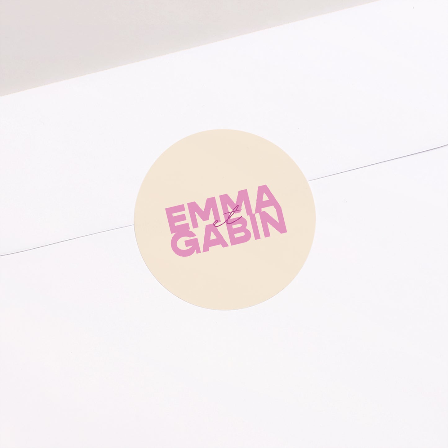 Sticker Mariage Rond Color Mood photo N° 1