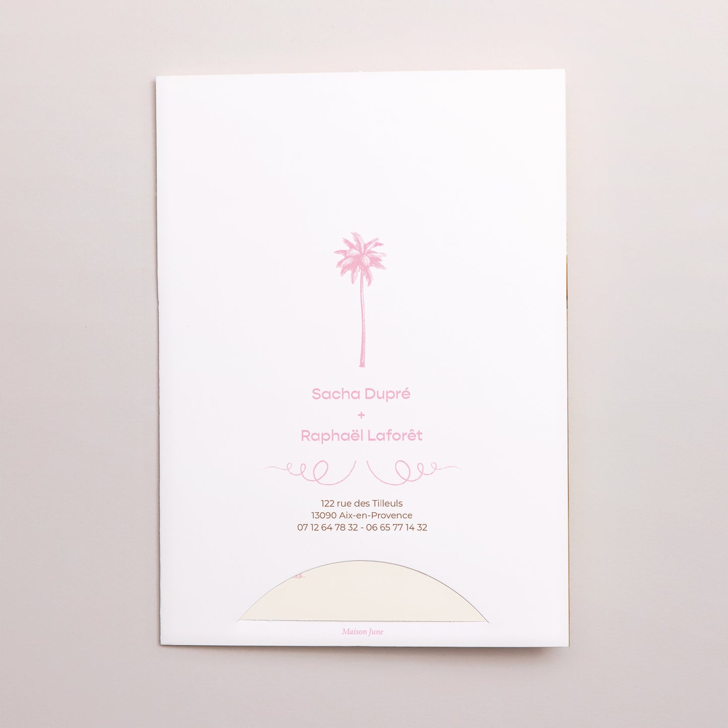 Faire-part Mariage Pochette 2 cartes Lovebirds photo N° 5