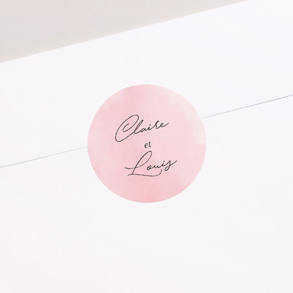 Sticker Mariage Rond La Route du Bonheur photo N° 1