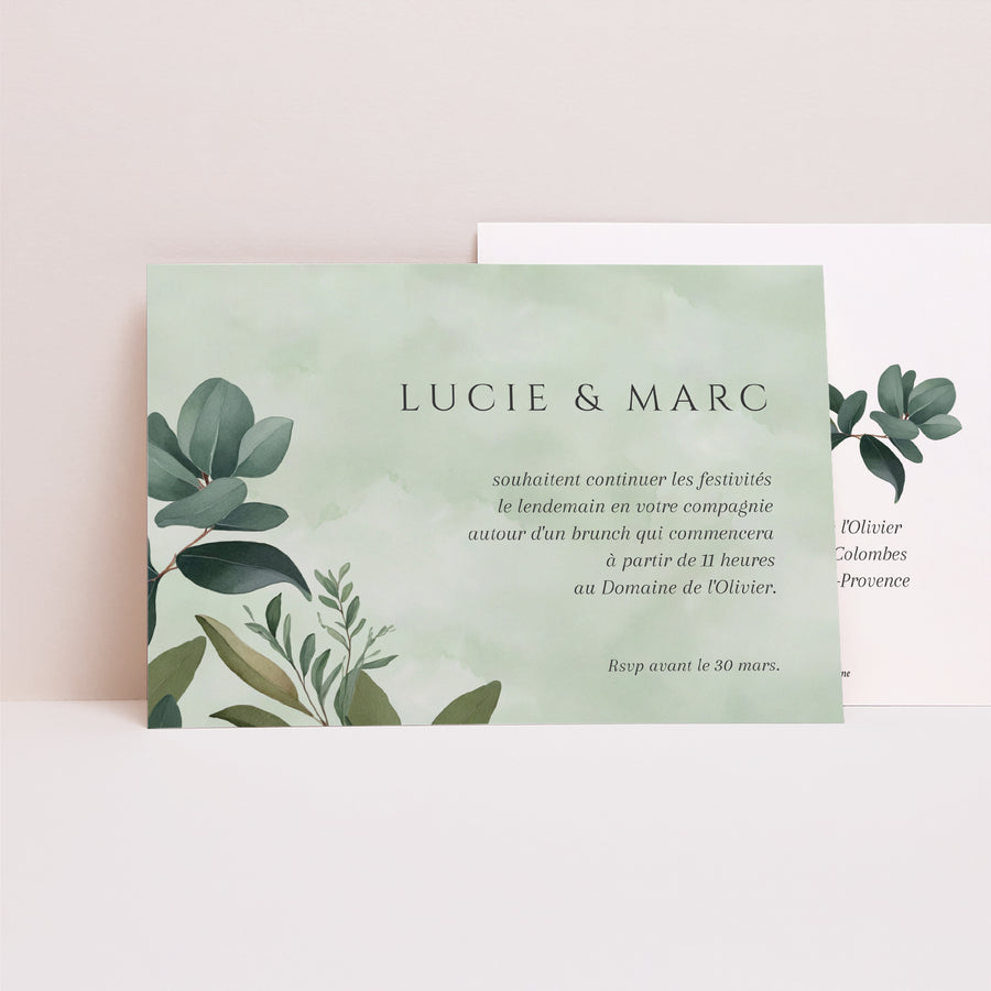 Invitations Mariage Paysage Lisière d’Amour photo