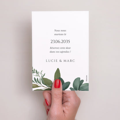 Save the date Mariage Portrait Lisière d’Amour photo N° 3