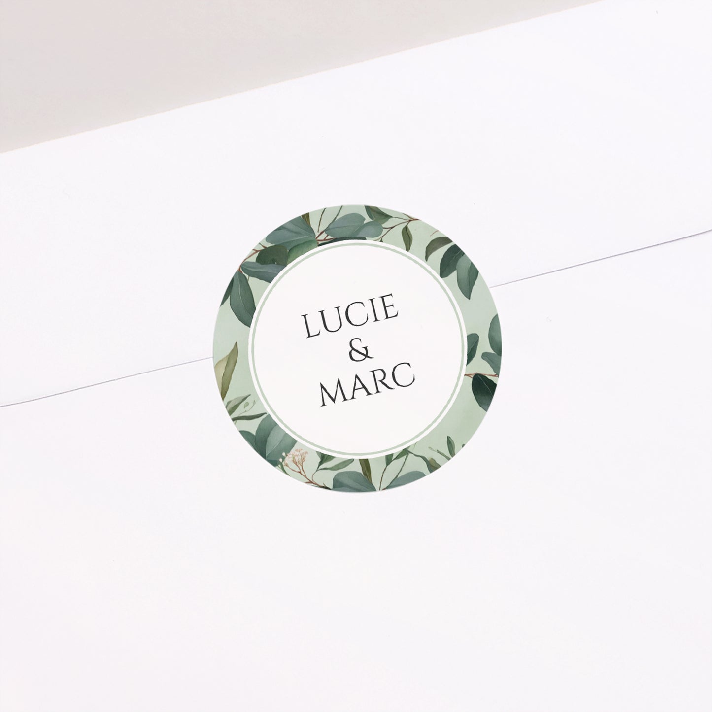 Sticker Mariage Rond Lisière d’Amour photo N° 1