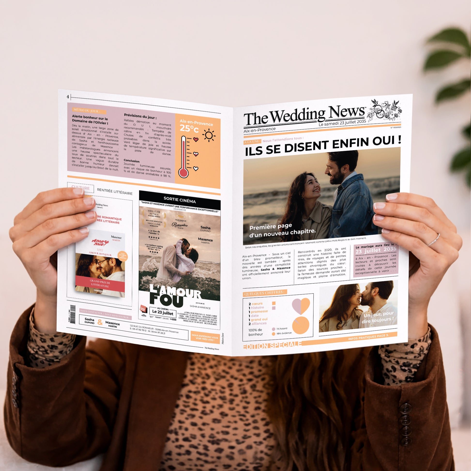 Faire-part Mariage gazette Gazette des Mariés photo N° 1