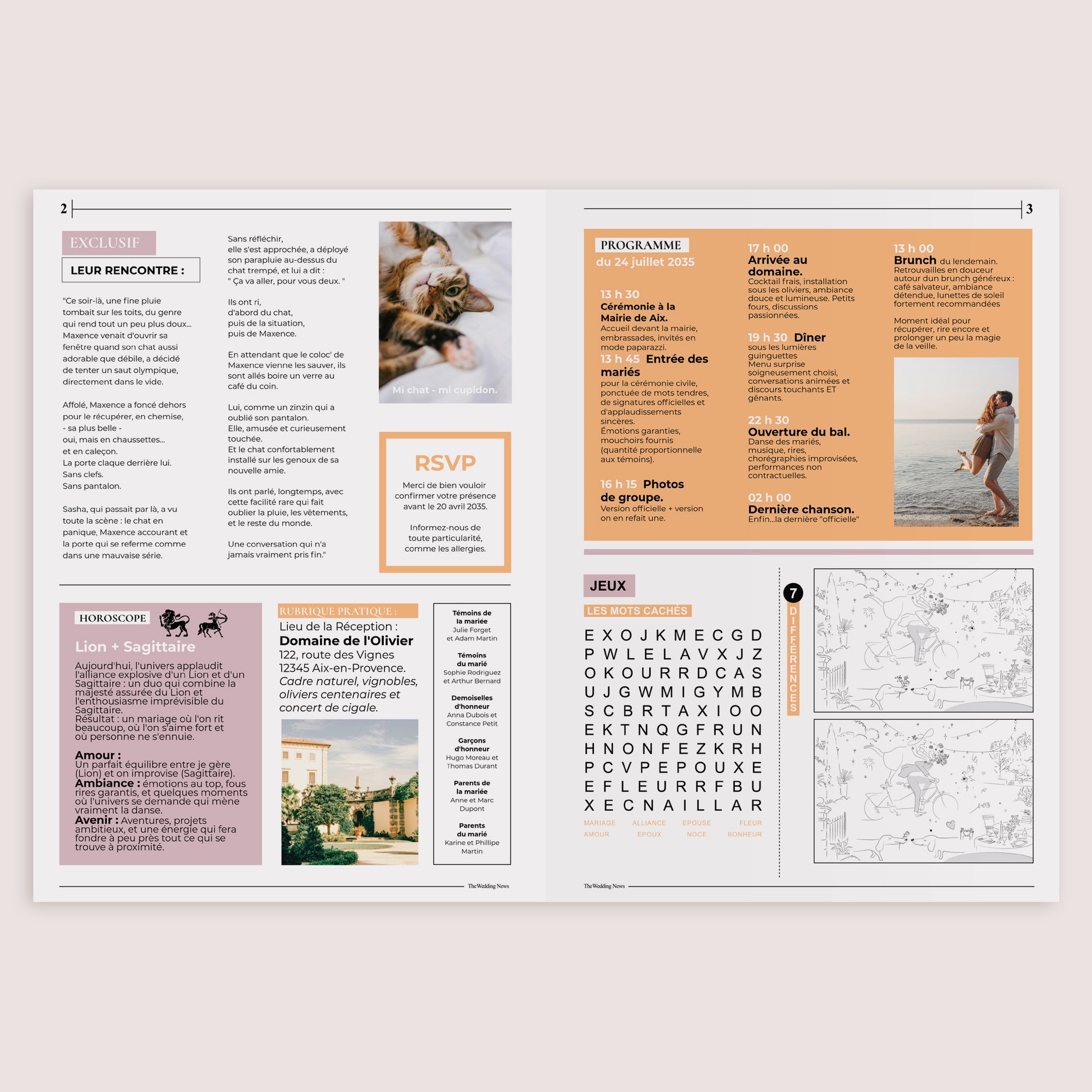Faire-part Mariage gazette Gazette des Mariés photo N° 3