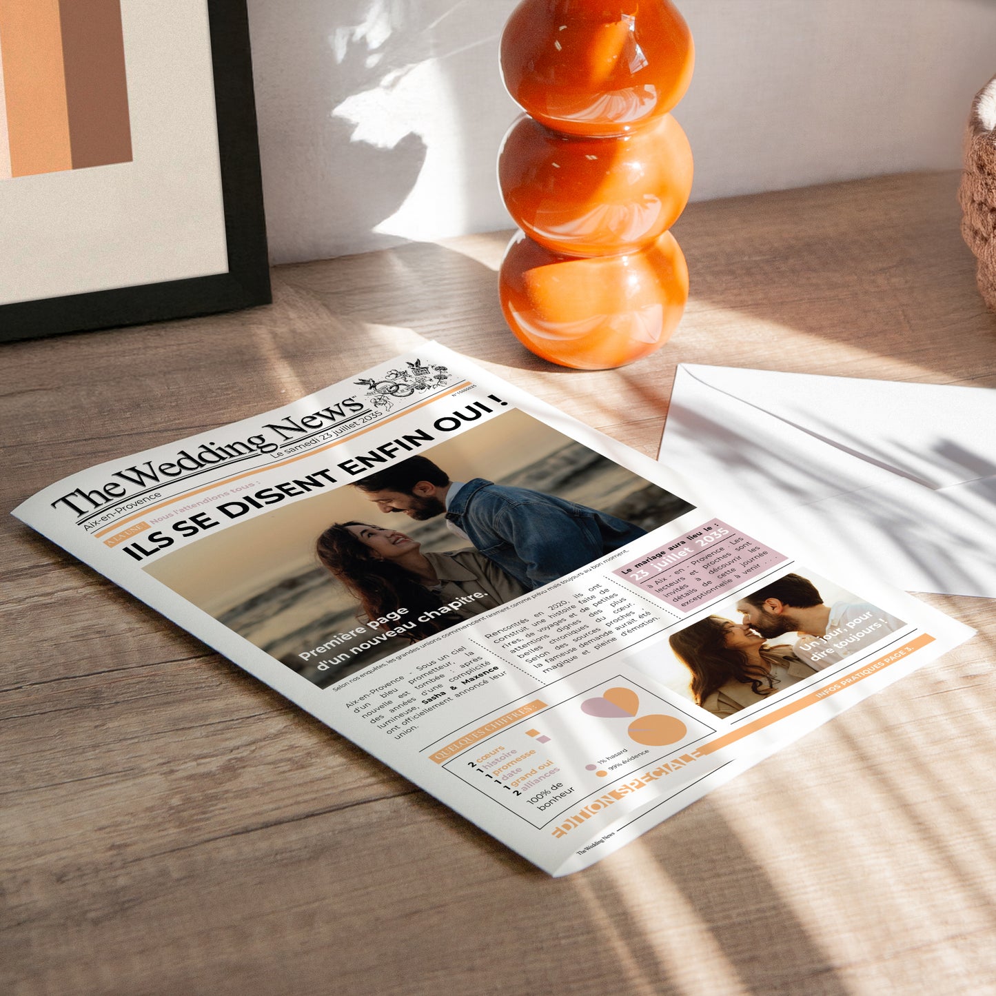 Faire-part Mariage gazette Gazette des Mariés photo N° 5