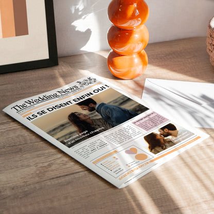 Faire-part Mariage gazette Gazette des Mariés photo N° 5