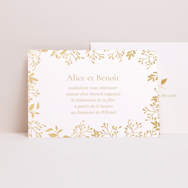 Invitations Mariage Paysage Aurora Botanica photo