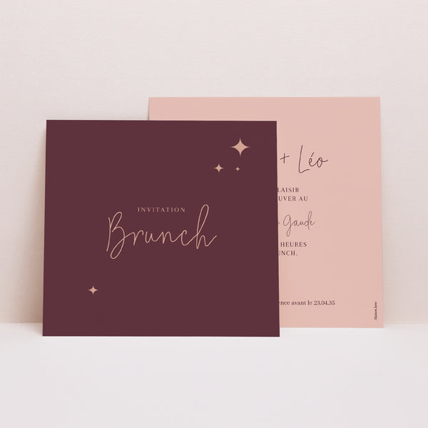 Invitations Mariage Carré Disco Ball photo