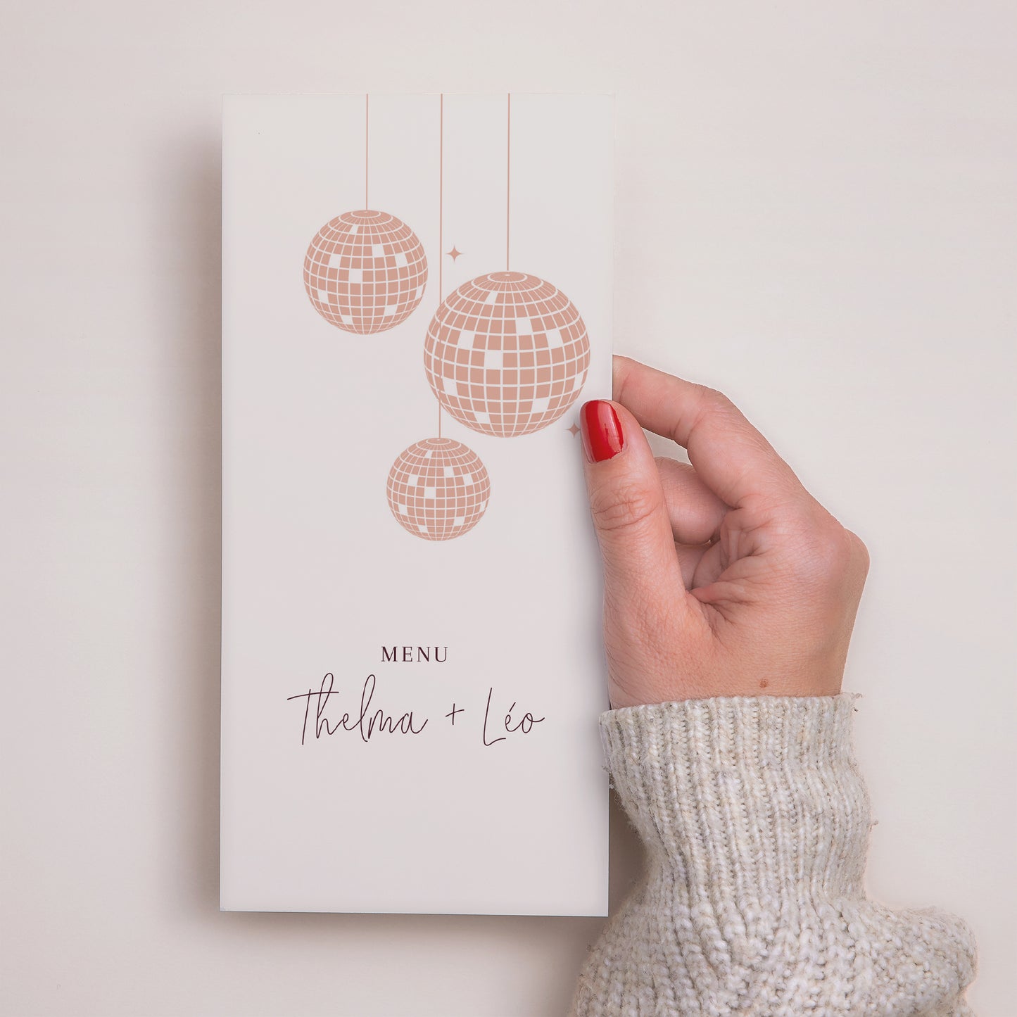 Menu Mariage Panoramique portrait Disco Ball photo N° 2