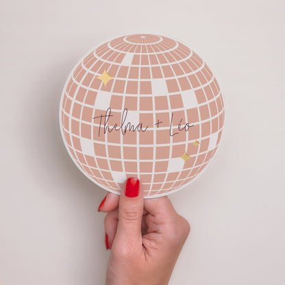 Faire-part Mariage Rond Disco Ball photo N° 2