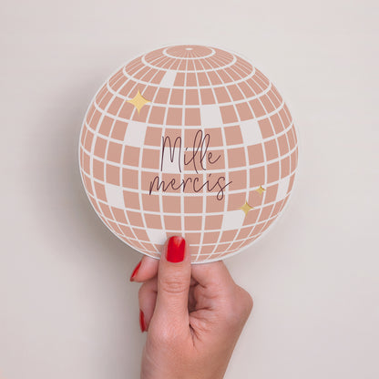 Remerciements Mariage Rond Disco Ball photo N° 2