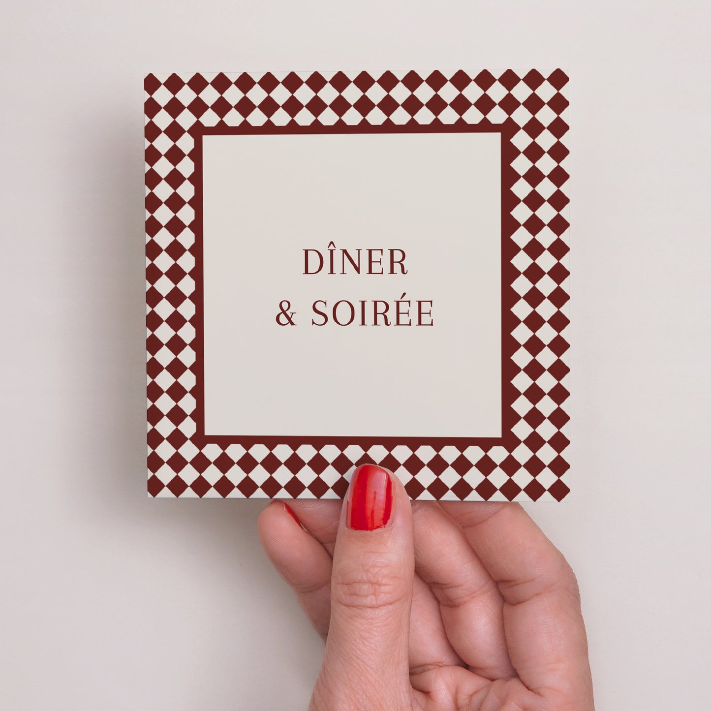 Invitations Mariage Carré Old Money photo N° 2